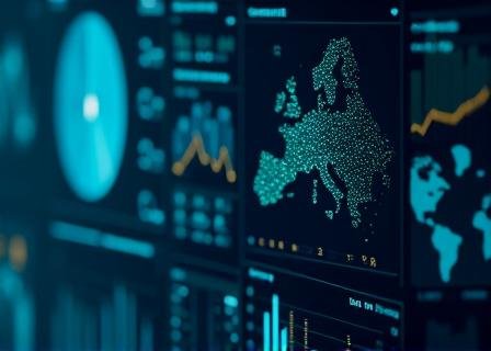 Abstract data visualization showing consumer behavior patterns